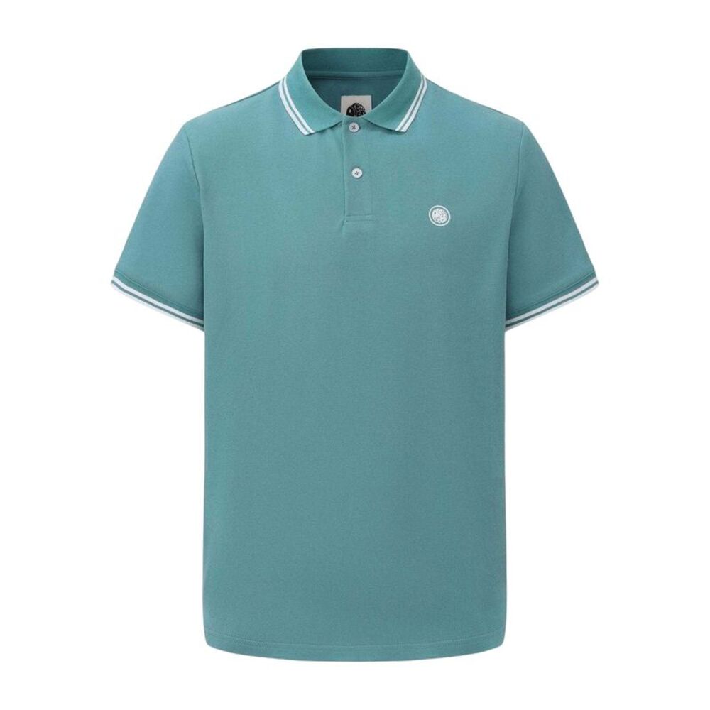 Pretty Green Mens Tipped Polo Shirt / Teal